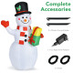 5 Feet Tall Snowman Inflatable Blow up Inflatable with Built-in Colorful LED Lights