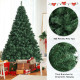 7 Feet PVC Hinged Artificial Christmas Tree 968 Tips Holiday Decor with Metal Stand