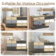 6 Drawer Double Dresser Accent Storage Tower for Bedroom Hallway Entryway