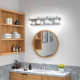 4-Lights Modern Bathroom Vanity Light Crystal Wall Sconce Bathroom Light Fixture