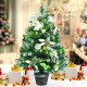 2 Feet Pre-lit Battery Operated Tabletop Artificial Christmas Tree with 40 LED Lights