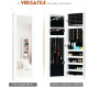 Door and Wall Mounted Armoire Jewelry Cabinet with Full-Length Mirror
