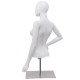Female Mannequin Torso Adjustable Height with Metal Stand