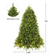 Premium Hinged Artificial Fir Christmas Tree with LED Lights