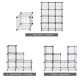 DIY 8 Cube Grid Wire Cube Shelves