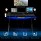 Multifunctional K-Shaped Gamer Desk with Display Support Plate