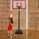 10 Feet Height Adjustable Hoop Stand Basketball Backboard with Wheels