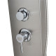 57 Inch Stainless Rainfall Waterfall Panel Shower with Massage Jets