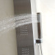 57 Inch Stainless Rainfall Waterfall Panel Shower with Massage Jets