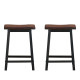 24 Inch Height Set of 2 Home Kitchen Dining Room Bar Stools