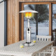 11,000BTU Portable Tabletop Patio Stainless Steel Standing Propane Heater