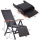Garden Folding Rattan Aluminum Recliner Chair