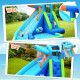 Hippo Inflatable Water Slide Bounce House with Air Blower