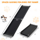 63 Feet Upgrade Folding Pet Ramp Portable Dog Ramp with Steel Frame