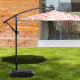 60L Plastic Weighted Fill Water Sand Wheel Patio Umbrella Base