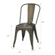 4 Pcs Modern Bar Stools with Removable Back and Rubber Feet