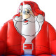Inflatable Santa Claus Bounce House Christmas Jumper 