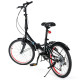 20 Inch Lightweight Adult Folding Bicycle Bike with 7-Speed Drivetrain Dual V-Brakes