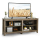 4 Cubby Entertainment Media Console with Shelves
