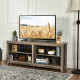 4 Cubby Entertainment Media Console with Shelves