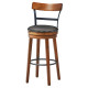 30.5-Inch 360-Degree Swivel Stools with Leather Padded Seat