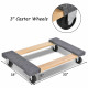 2 Pieces Furniture Dolly Moving Carrier 1000lbs Capacity 30 × 18 Inch