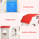 Kids Cottage Playhouse Foldable Plastic Indoor Outdoor Toy