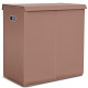 Double Laundry Hamper Storage Collapsible Basket Cothes Organizer
