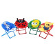Set of 4 Kids Saucer Moon Chair With Animal Prints