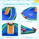 Kids Inflatable Water Slide Bounce House with Carry Bag Without Blower