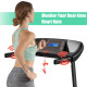 1.0 hp Foldable Treadmill Electric Support Mobile Power