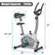 Magnetic Upright Exercise Bike Cycling Bike with Pulse Sensor 8-Level Fitness