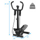 Twist Stair Stepper Machine with Handlebar and Monitor