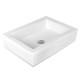 22.5 x 16 Inch Rectangle Bathroom Vessel Sink with Pop-up Drain