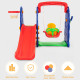 3 in 1 Junior Children Freestanding Design Climber Slide Swing Seat Basketball Hoop