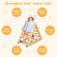 Wooden Climbing Pikler Triangle Ladder for Toddler Step Training