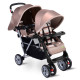 3 Color Foldable Twin Baby Double Stroller