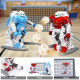 2 Pieces Remote Control Rechargeable Battery Soccer Robots