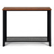 Metal Frame Wood  Console Sofa Table with Storage Shelf