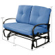 Outdoor Patio Cushioned Rocking Bench Loveseat