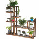 7-Tier Flower Wood Stand Plant Display Rack Storage Shelf