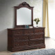 7 Drawers Luxury Chest Dresser Mirror Storage Set