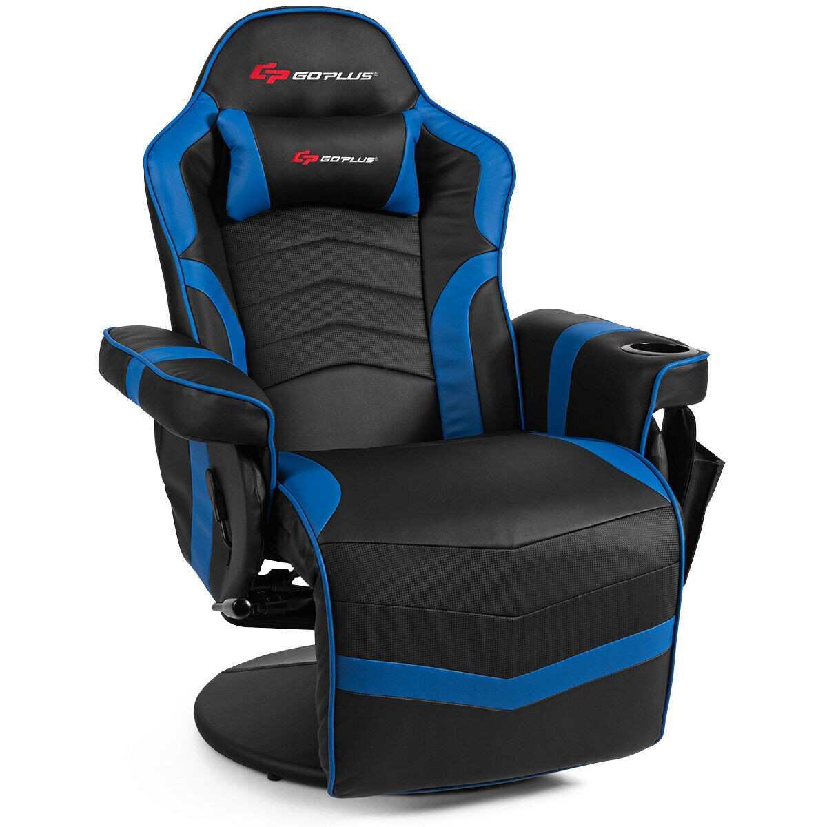 Massage Gaming Chair Racing Style Gaming Recliner W Adjustable