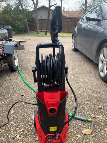 3000 PSI Electric High Pressure Washer with 5 Nozzles and Hose Reel -  Costway