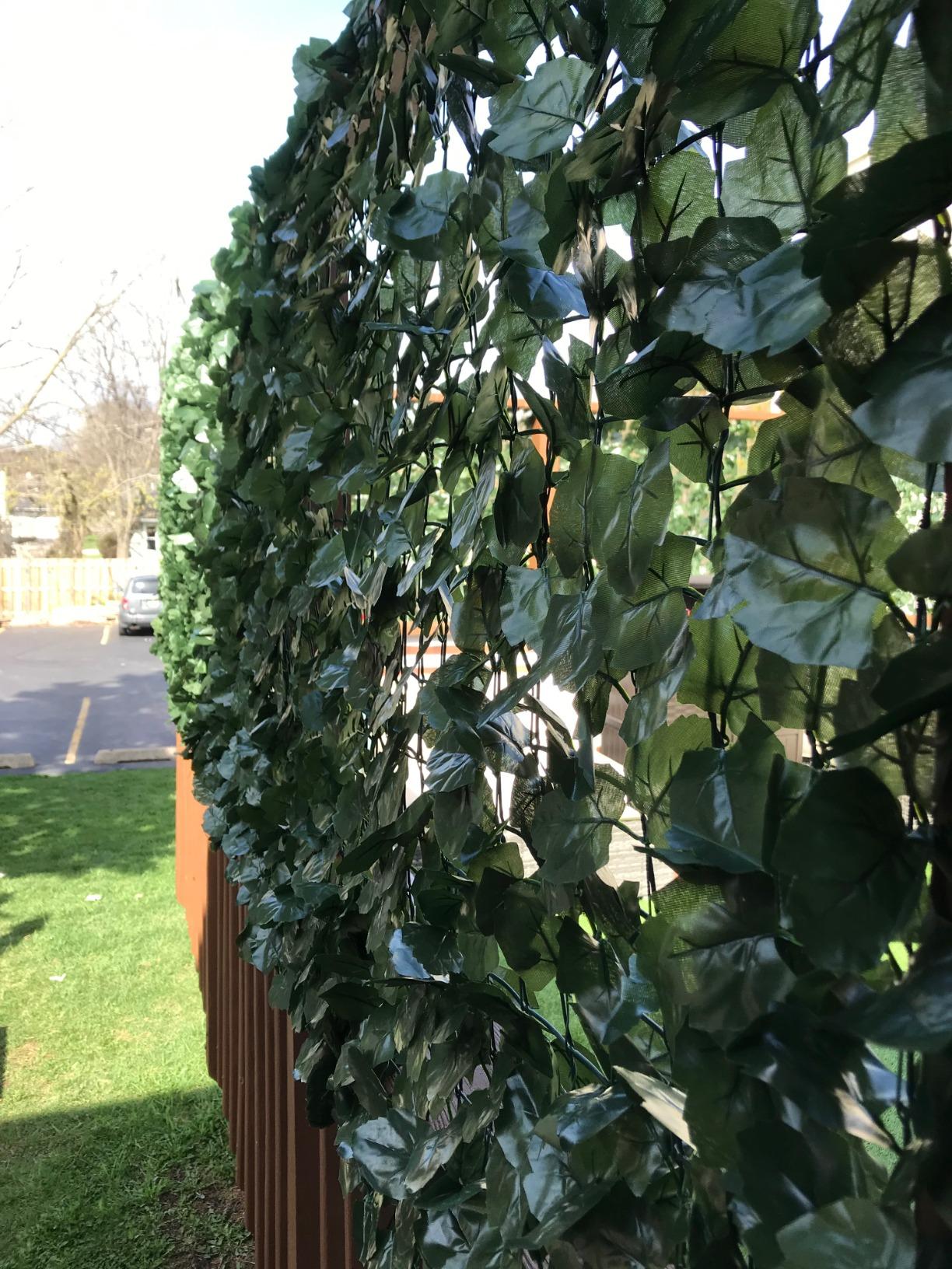 Forerate Artificial Fake Ivy Leaf Decorative Fence Panel
