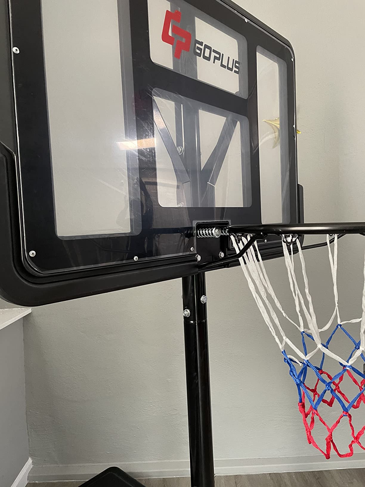 Costway 43.5 in. x 35 in. Portable Basketball Hoop Stand