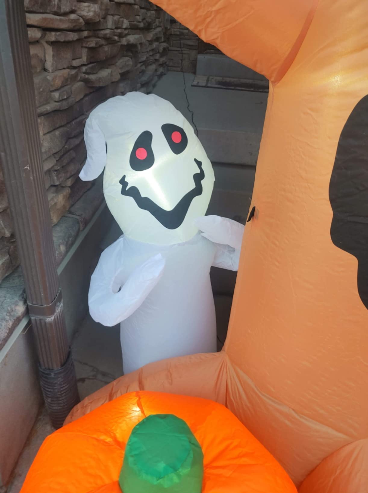 Cool, ghost and pumpkin inflatable