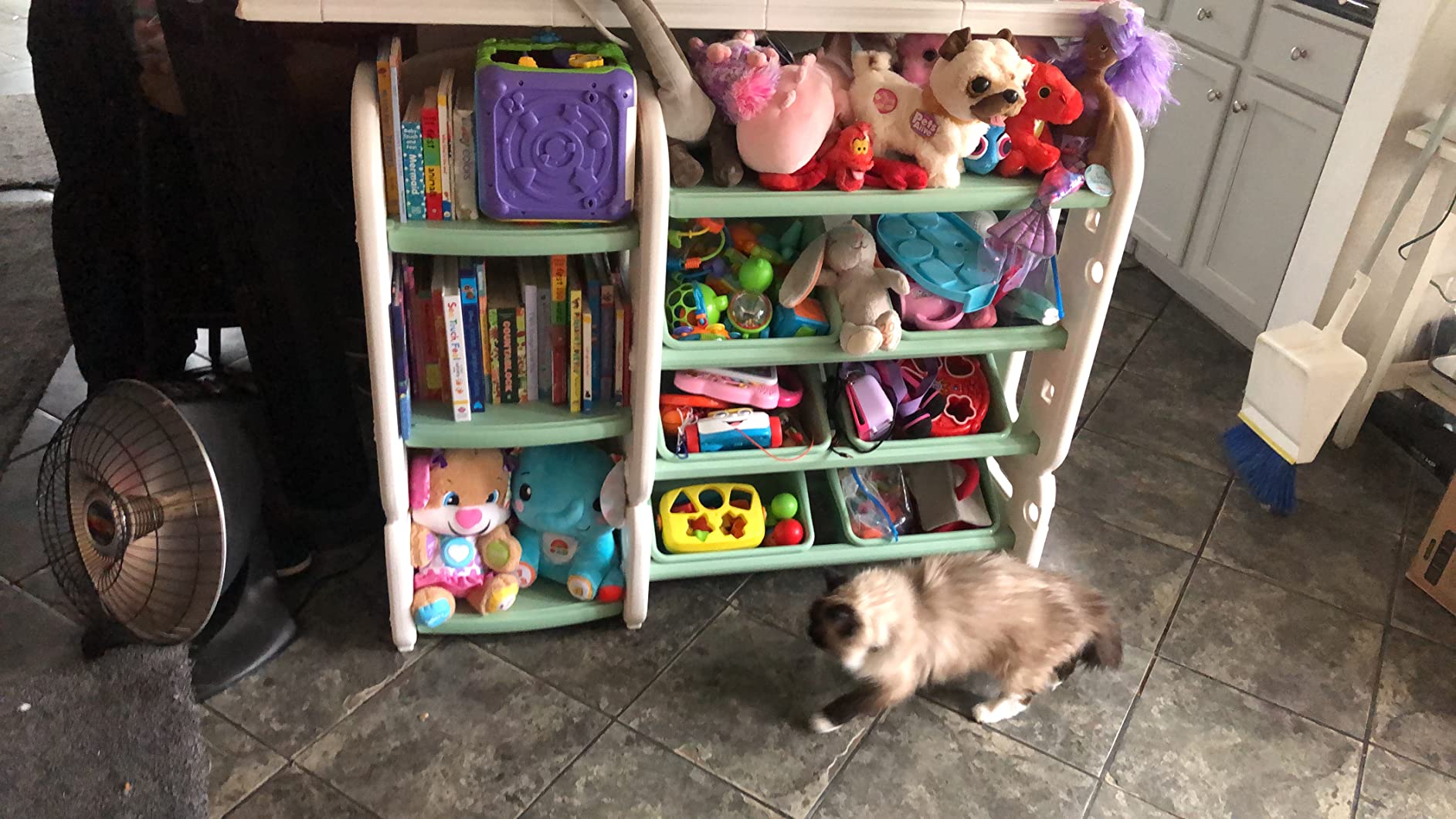  CAPHAUS Kids' Toy Storage Organizer, Open Storage Cubby,  Multifunctional Book and Toy Storage Cabinet, Book and Toy Storage Shelf  for Nursery, Playroom, Closet, Home Organization Toy Bookcase : Baby