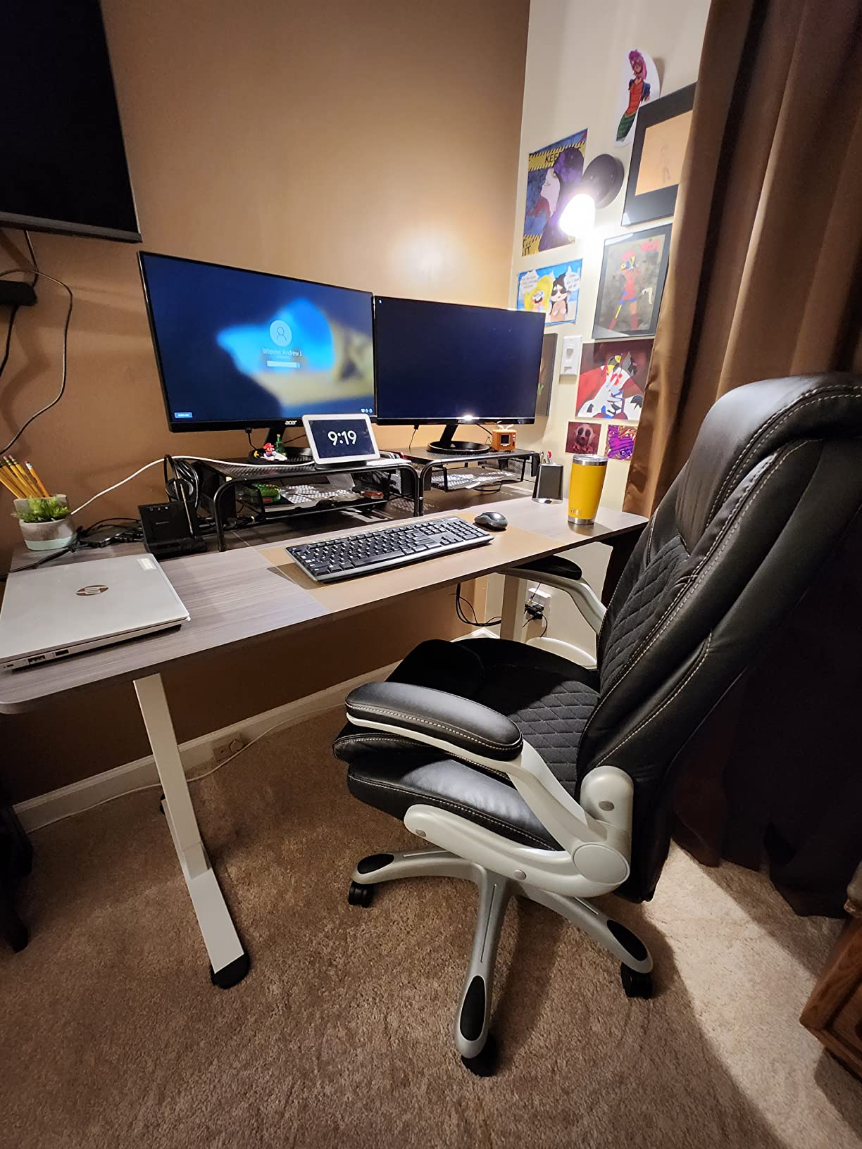 Perfect desk for working at home