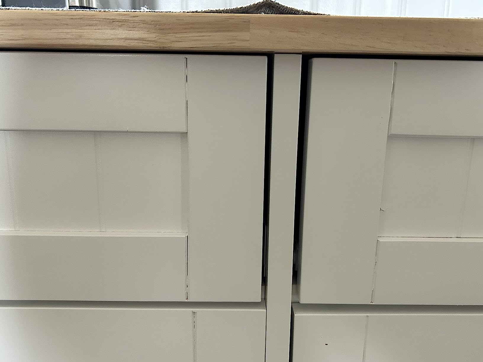 Costway Gray MDF 39.5 in. Wooden Kitchen Sideboard Trash Cabinet